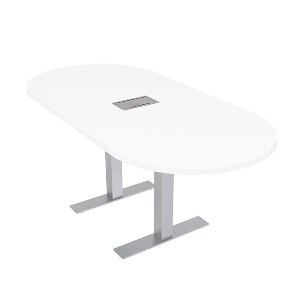 33.5 in W, 69.5 in L, 29 in H, Engineered Wood Top, White